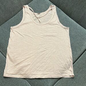 Poof Light Pink Tank Top Size Large with Designed Neck